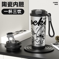 CIVAGO（17oz）Vacuum Insulated Tumbler with Straw Large Capacity Cerc Coffee Mug ​Cartoon Series