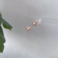 JYNJU [ARLIE] Saltwater Akoya Pearl Earrings (Round 4mm)