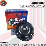 UNIVERSAL HORN 12V BLACK/BIG (GH001YC)