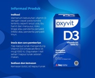 Oxyvit D3 1000 IU - Vitamin D3 1000 IU Isi 60 Kapsul Lunak
