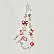 hello kitty Lanyard ccd Camera Strap Phone Case Lanyard Exquisite diy Beaded Bracelet