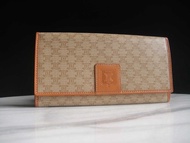 【老時光 OLD-TIME】早期二手老包義大利製CELINE長皮夾