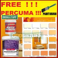 5 LITER SANCORA MAGNUM EMULSION NIPPON SUPER MATEX WATER PAINT JOTUN DULUX EXTERIOR OR INTERIOR PAINTS -Energetic Orange