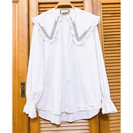 French Women's White Shirt - 2 Hands (Size 2XL)
