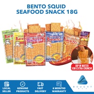 Bento Squid Seafood Snack Sweet Spicy Namprik Thai Original Thai Chili Sauce Flavoured Halal 18g Crispy Mixed Seafood