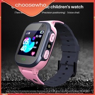 【Choo】Kids Smart Watch Camera LBS Location Alarm Clock Pink Blue Elastic Strap Anti-Lost Electronic Smartwatch for Boys