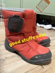 Decathlon Quechua 迪卡儂 兒童保暖防水雪地登山靴 健行鞋kids snow boots US3.5 UK2.5 EU35