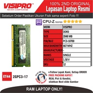 ET44 2GPC3-17 RAM MEMORY LAPTOP VISIPRO DDR3 2048MB PC3-10700 SINGLE