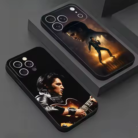 Soft Phone Case For iPhone 17 16 Pro Max 15 Singer E-Elvis P-Presley 16E 17E 14 Plus 13 Mini 12 XS 7