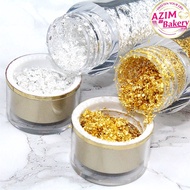 Edible Gold Flakes 2g | Edible Silver Flake | Sprinkles Gold Flakes | Gold Leaf Flakes | Edible Gold