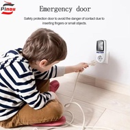 PINOU Digital LCD Wattmeter, 220V 110V EU/AU/UK/FR/US Plug AC Power Meter, Kilowatt Meter Durable LC