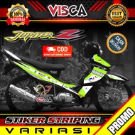 Stiker Striping Jupiter Z Burhan - Stiker Striping Jupiter Z Lama Variasi Mandalika
