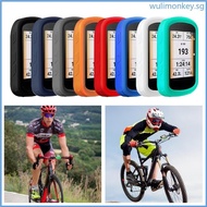 WU Soft Anti-slip Bike Skin Case for-Garmin Edge 840 Anti-drop GPS Protective Cover