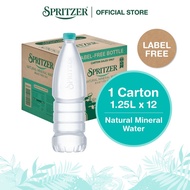 Spritzer Natural Mineral Water Label Free (1250ML X 12)