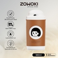 Zowoki X8 Thermos Drinking Bottle with Straw (580ml)