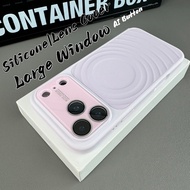 【Large Window I With Ai Button I Water ripple I Skin-Friendly I Silicone hard case/Taro Purple】compa