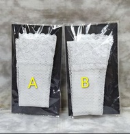 VOLKS DD DOLLFIE DREAM WHITE COLOUR NET TYPE STOCKING 造形村 DD DDS DDdy 使用 白色網袜至大腿 日本会場職人純手製產品 未開封未使用新