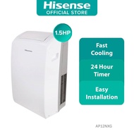 Hisense Portable Air Conditioner (1.5HP) 24hr Timer With Remote Control AP12NXG R32 Portable Air Conditioner