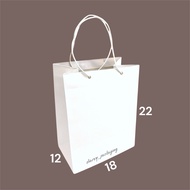 White Paper bag 18 x 22 | Paper Bag SouvenirPOLOS | Snack Paper Bag | Paper bag Olshop