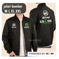 jaket bomber hitam gojek sablon logo gojek lama