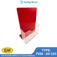 GM Acrylic Folder Display 1 Layer Medium Type FDM - AH 225 | Acrylic Flyer Brochure Holder for Offic