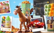 香港迪士尼Disney  紅心 Bullseye 閃電麥坤 Cars  爆谷桶 彈簧狗 三眼仔 水樽 玩具