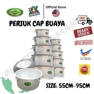 【Plastikmamak】CROCODILE 55 - 95cm Periuk Buaya Hijau Tebal/HIGH QUALITY PURE ALUMINIUM (CAP BUAYA)PE