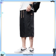 3 color high quality ice silk 7 point pants men comfortable breathable casual pants men seluar 3 suk