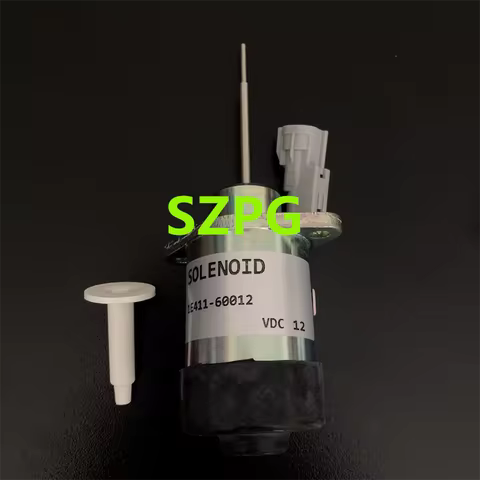 12V Fuel Stop Solenoid PS41CZ318 1E411-60012 for Kubota 325 Engine D902 Z482 Aftermarket Shut Off So