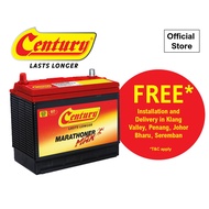 Century Car Battery DIN100L Marathoner Max + Klang Valley /Johor Bahru / Penang / Seremban Delivery + Installation