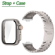 สาย เคส สําหรับ Huawei Watch Fit 4 Pro สายนาฬิกาข้อมือสเตนเลส ไทเทเนียม พร้อม ลักษณะอัพเกรดเป็น Ultr