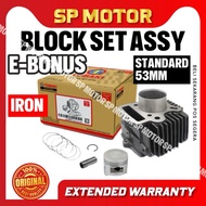 E.BONUS110 (IRON) 53MM >>TOBAKI RACING BLOCK STANDARD ,PISTON,RING (KIT SET) BLOK SYM E BONUS [READY