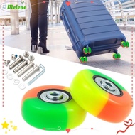 MELENE 2Pcs Replace Wheels, Silent Suitcase Parts Axles Suitcase Wheels, Portable Shock Absorption Travel Luggage Wheels Luggage Accessories