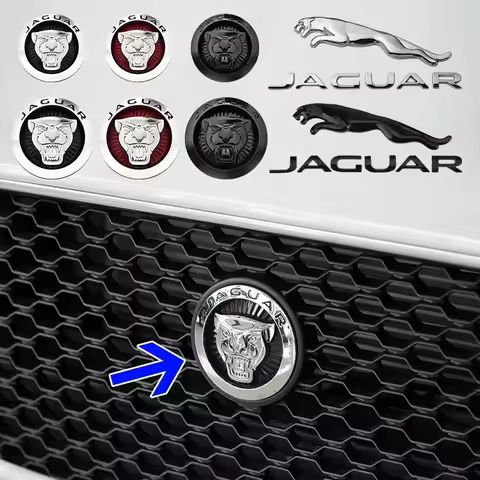 3D ABS Car Front Grille Hood Rear Trunk Badge Logo Emblem letter Sticker For Jaguar XF XJ-S XJ-6 X-T