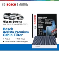 Bosch Aeristo Premium Activated Carbon Cabin Air Filter for Nissan Serena Hybrid 2.0 C26L C27L 00986