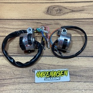 saklar holder panel kanan kiri lampu sen sein dudukan spion set handle rem honda c50 c70 c 70 c90 p