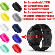 Silicone Dust Plugs For Garmin Fenix 7 7S 7X/Fenix 6 6S 6X Pro/Garmin Venu 2 Plus/Vivomove Sport Protector Cover Caps