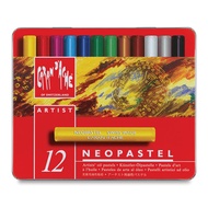 Caran D'ache NEOPASTEL Oil Chalk 12 Colors Artist Grade 7400.312