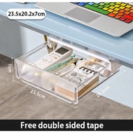 L Size Under Desk Drawer Under Table Drawer Shelf Sliding Drawer Storage Drawer Storage Box Self Adh