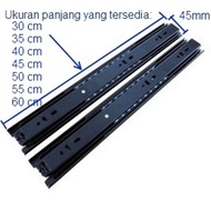 Double TRACK Drawer Rail 40CM