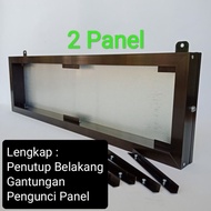 Frame Running Text 2 Panel P10 Outdoor/Indoor 16x64cm Lengkap