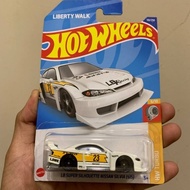 HOTWHEELS LBWK NISSAN SILVIA S15 WHITE (REFER GAMBAR)