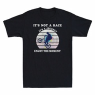Its Not A Race Its A Journey Cycling Enjoy The Moment T-Shirt Cycling Gift Tee