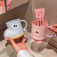 2pcs Cute Shoes Shape Mouthwash Cup Dopamine Design Simple Rinsing Cup For Bathroom Dormitory Essent