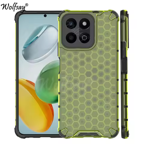 Shockproof Transparent Case For Honor X7c 5G Honeycomb Armor Back Case For Honor X7c 5G Case Cover F