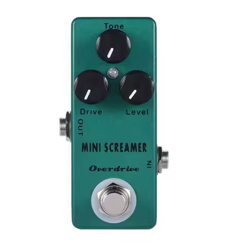 MOSKYAUDIO MINI Screamer Effect Pedal Overdrive Effects Processors for Guitar Synthesizer Double Bas