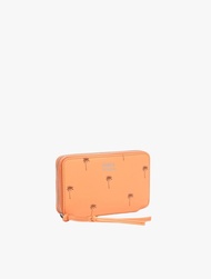 BIMBA Y LOLA - MEDIUM ORANGE SORBET LEATHER HORIZONTAL PALMS WALLET