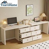 Desk 可伸縮書枱 奶油風薯枱 【包送貨 Free Delivery】書枱梳妝枱一體 梳妝枱 轉角枱 電腦枱 學習枱 寫字枱 工作枱 桌 雙人書桌 desk YHC-H1129-P