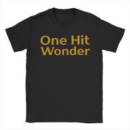 T-shirt Lelaki One Hit Wonder Benson Boone, t-shirt kapas vintaj, lengan pendek, leher bulat, saiz 4