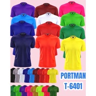 เสื้อคอกลมแขนสั้น Portman 18 สี ผ้าไมโครลื่นๆผ้ากีฬา